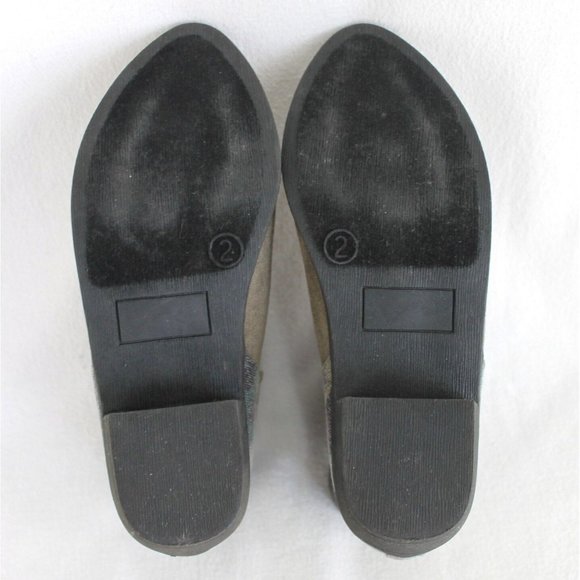 Corkys Camo Ankle Boots Girls Size 2 Olive Green Slip On Low Heel - Picture 7 of 9